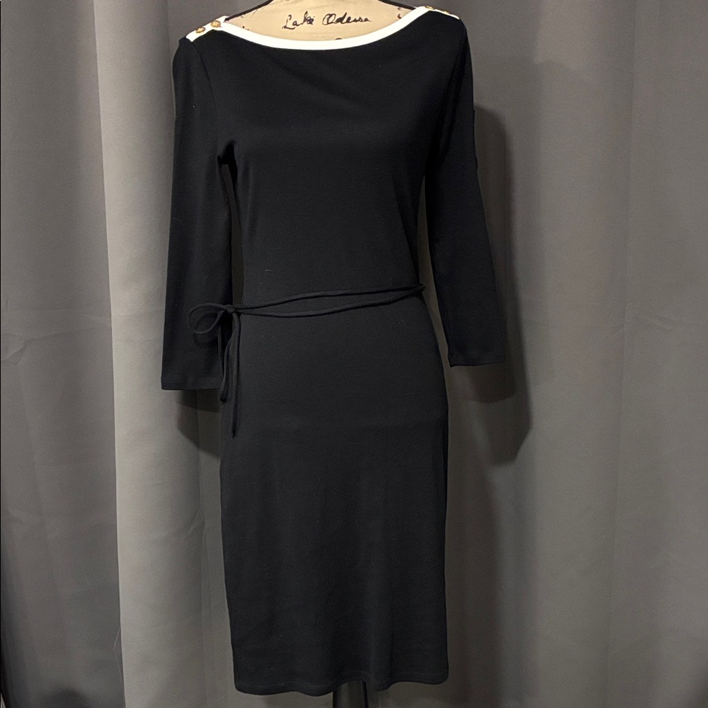 Ralph Lauren Black Long Sleeve Dress